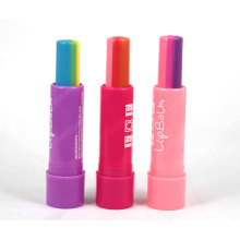 3 mult color cute lip balm,colorful lip balm